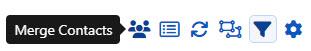 Image of the merge contacts button in portal. 